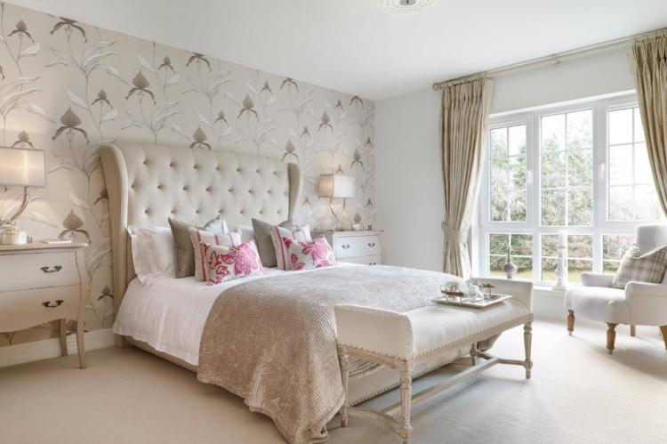 Combinaison de textures - Combinaison de papier peint dans la chambre