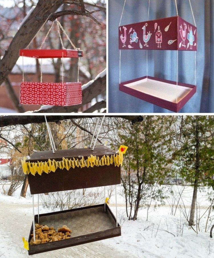 Mangeoires à oiseaux DIY prêtes à l'emploi