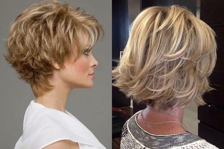 Cascade - Coupes de cheveux courtes pour les femmes après 40 ans