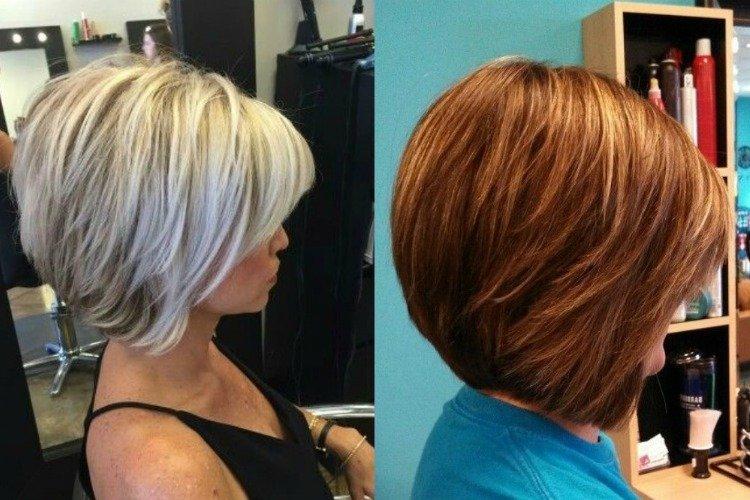 Bob-caret - Coupes de cheveux courtes pour les femmes après 50 ans