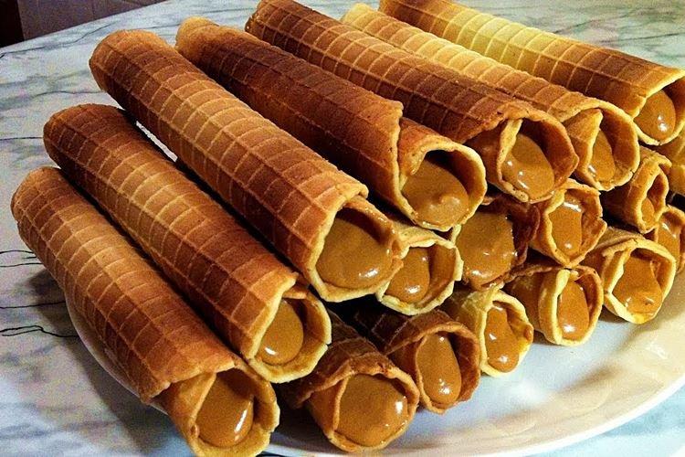 Crème pour gaufrettes au lait concentré - recettes