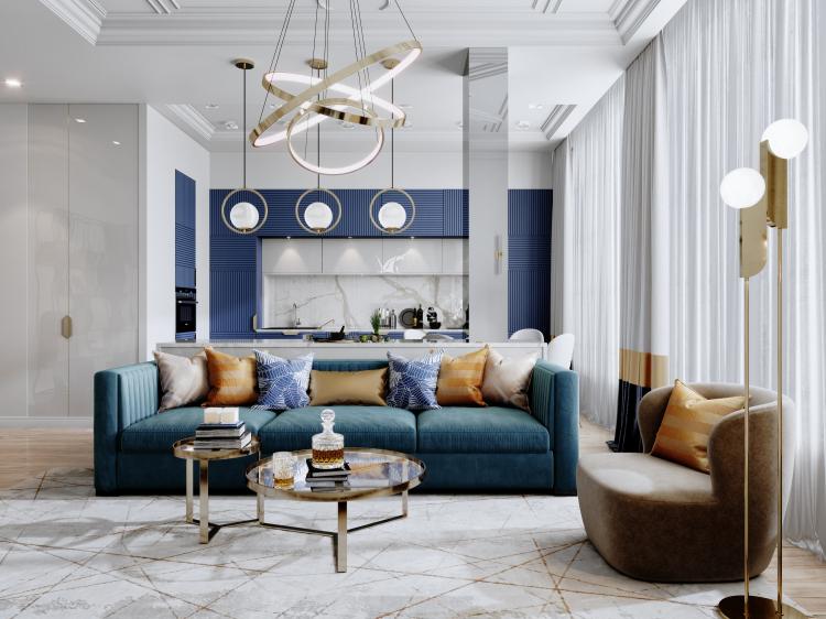 Appartement design Scintillement de la mer, complexe résidentiel Sky Fort