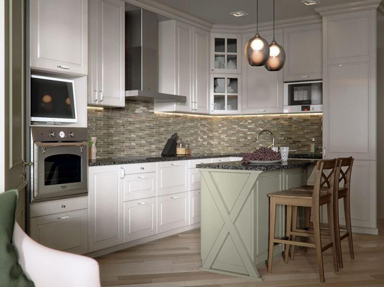 Conception d'un appartement sur le maréchal Timochenko, Kiev