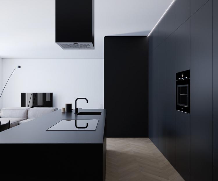 Intérieur Studio noir - design d'intérieur