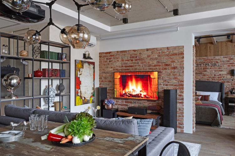 Appartement de style loft, Melnikovo - design d'intérieur