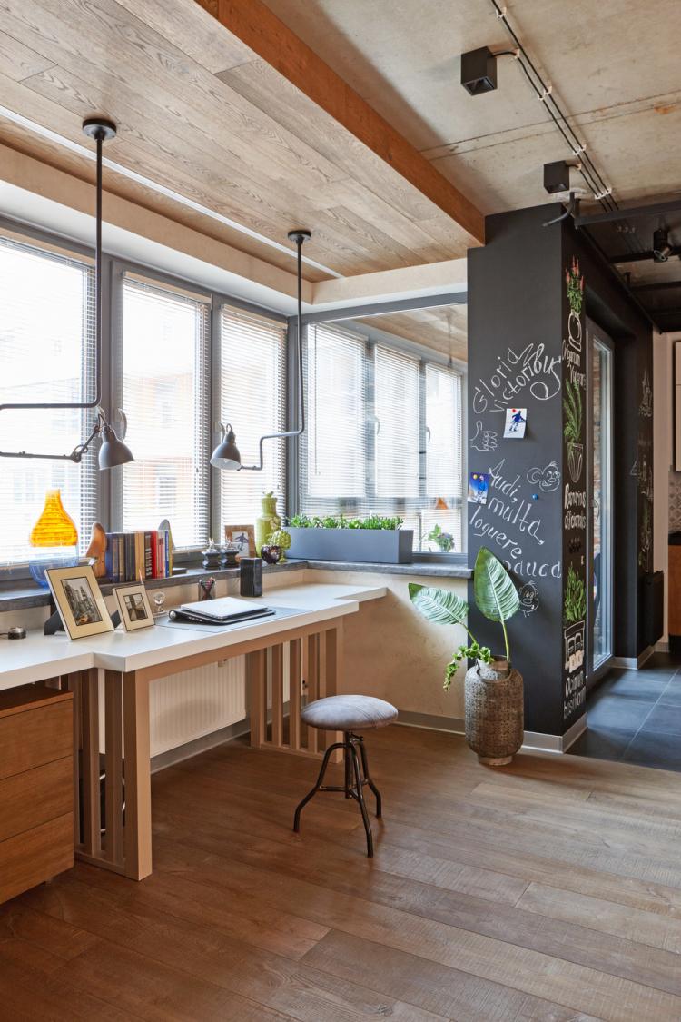 Appartement de style loft, Melnikovo - design d'intérieur