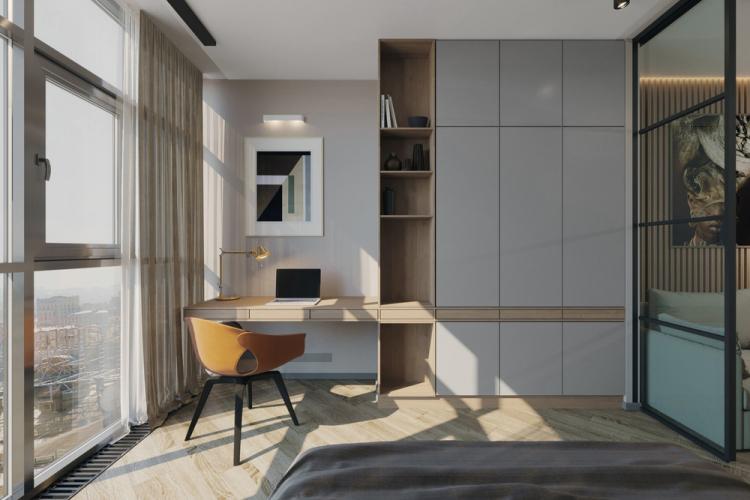 Appartement dans le complexe résidentiel Sky Skolkovo - design d'intérieur