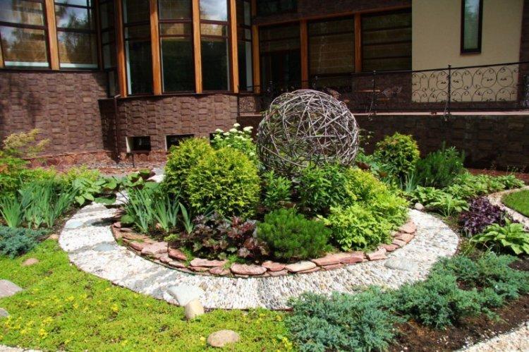 Pelouses et parterres de fleurs - Aménagement paysager de la zone suburbaine photo