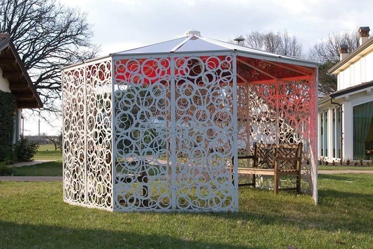 Gazebos de jardin - Aménagement paysager d'une photo de chalet d'été