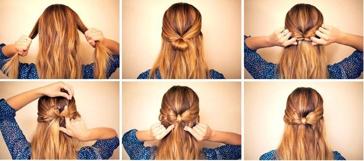 Noeud de cheveux - Coiffures faciles pour tous les jours