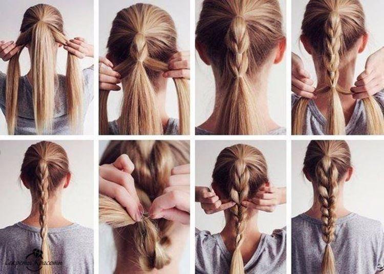 Tresse sans tresse - Coiffures faciles pour tous les jours