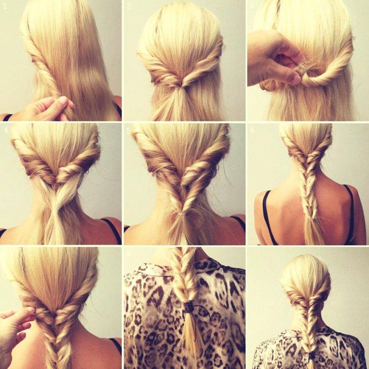 Tresse de tresses - Coiffures faciles pour tous les jours