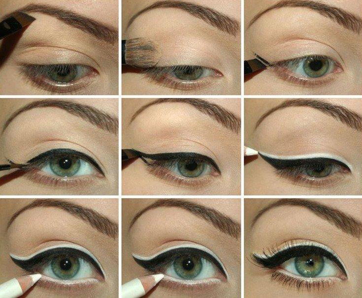 Flèches Chat - Maquillage Yeux Verts