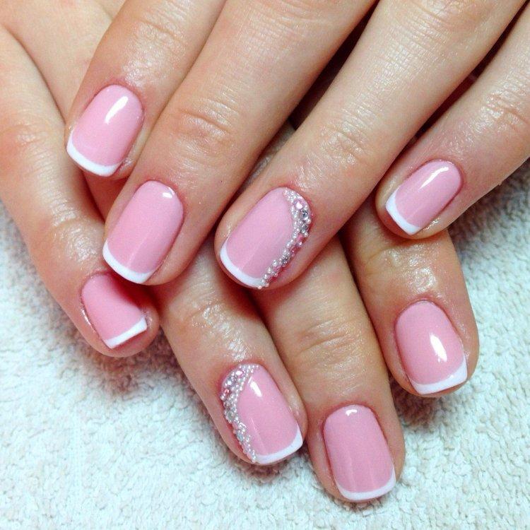 Français pour les ongles courts 2020 - photo de manucure