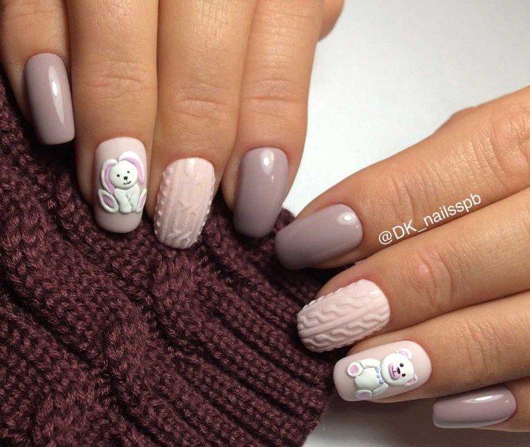 Manucure tricotée pour le nouvel an 2021