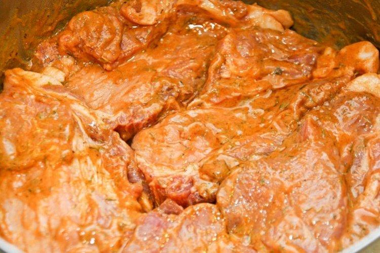 Marinade de brochette de porc à la moutarde et au miel - recettes