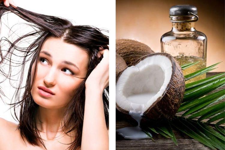 Masque capillaire à l'huile de coco et au sel