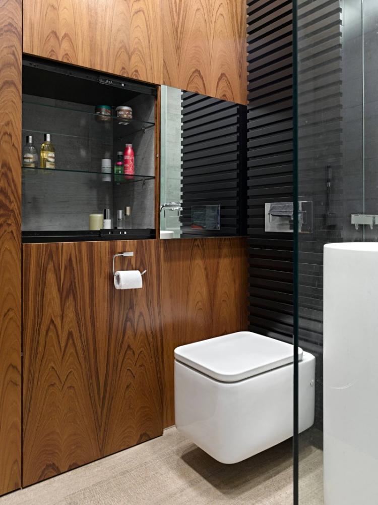 Panneaux MDF dans la salle de bain - photo