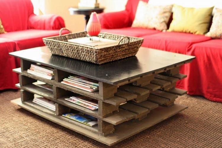 Table basse - Photos et idées de meubles de palettes DIY