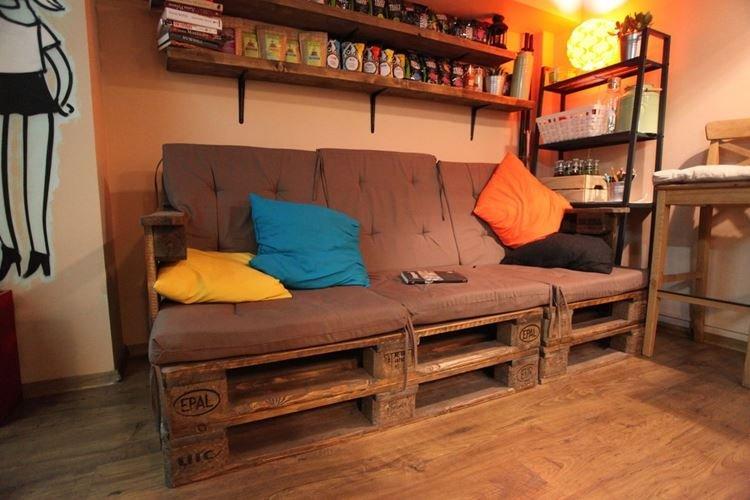 Canapé - Photos et idées de meubles de palettes bricolage