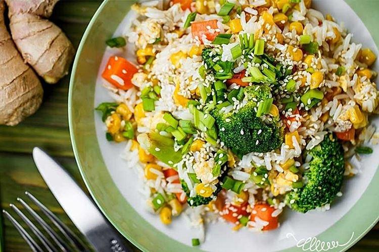 Riz aux légumes - un accompagnement pour le nouvel an 2021