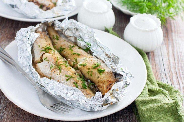 Goberge au four en papillote - recettes