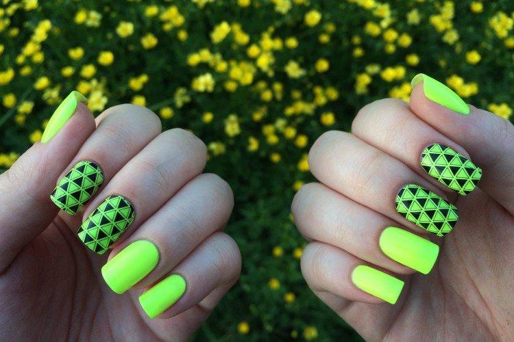 Nuances de citron vert et d'olive - Couleurs à la mode de la manucure 2019-2020