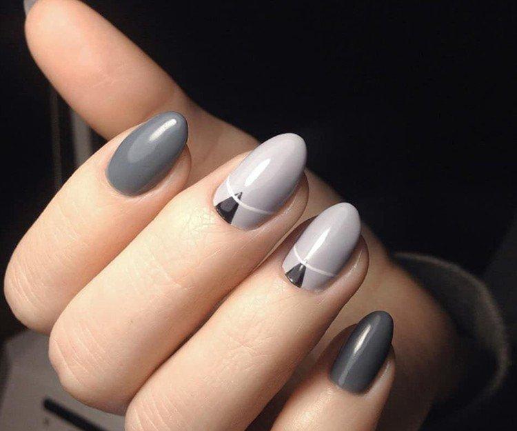 Gris - Couleurs tendance de la manucure 2019-2020