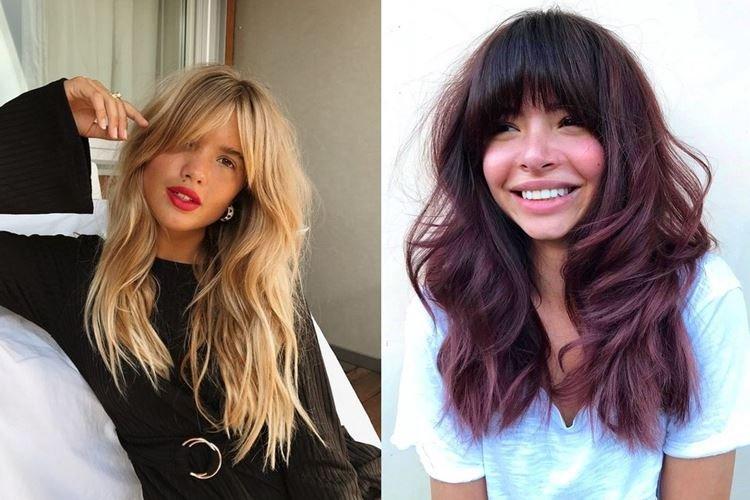 Frange sur les côtés - Coupes de cheveux pour femmes à la mode pour cheveux longs 2020