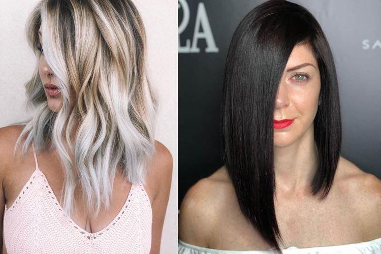 Asymétrie - Coupes de cheveux pour femmes à la mode 2020 pour cheveux longs