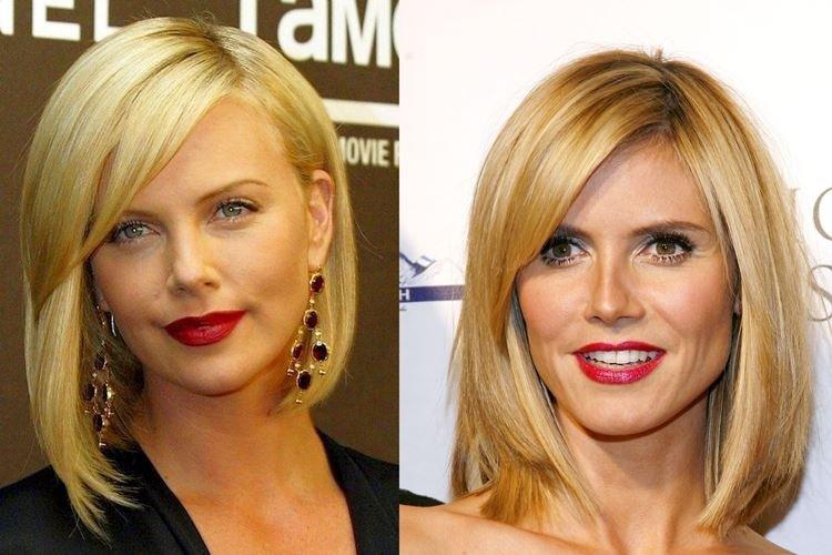 Kare avec une frange oblique - Coupes de cheveux femme à la mode 2020 pour cheveux mi-longs