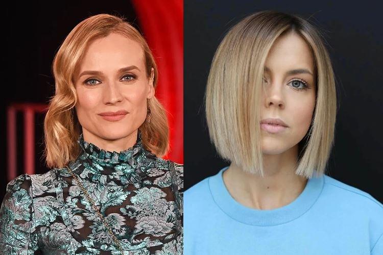 Séparation latérale - Coupes de cheveux pour femmes à la mode 2020 pour cheveux mi-longs