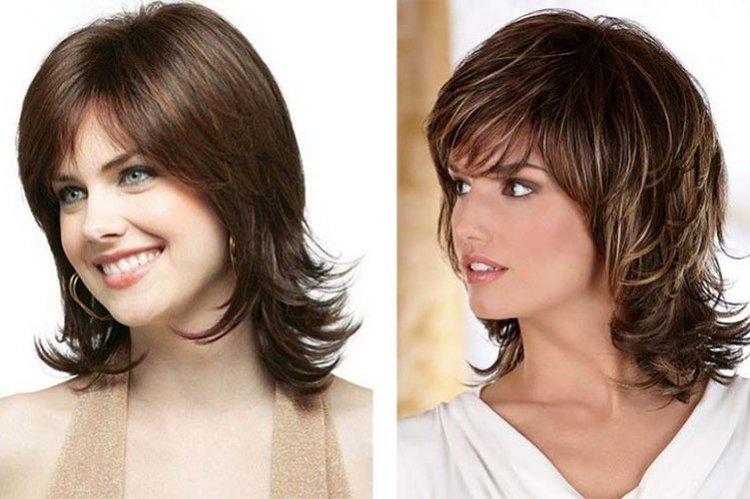 Italien - Coupes de cheveux pour femmes 2021 pour les cheveux moyens avec une frange