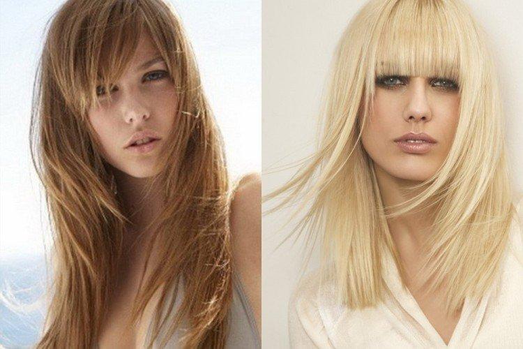 Aurora - Coupes de cheveux femme 2021 pour cheveux mi-longs avec frange