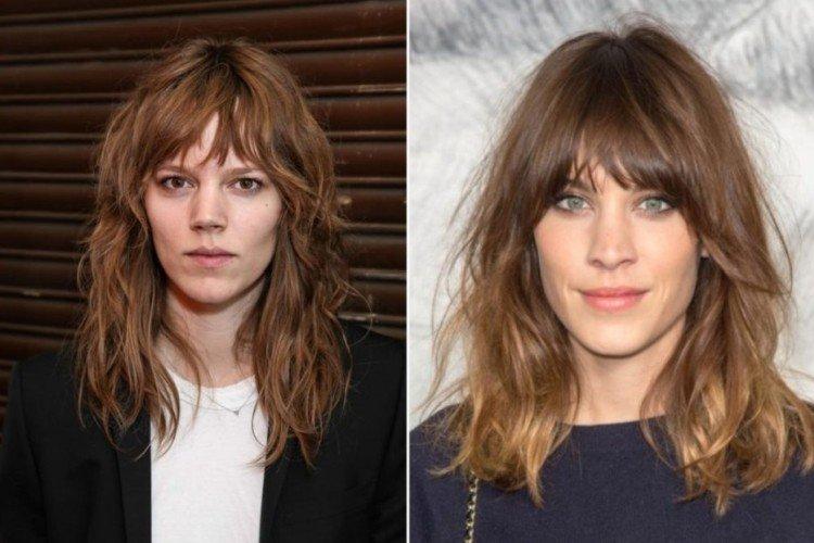 Shaggy - Coupes de cheveux femme 2021 pour cheveux mi-longs avec frange