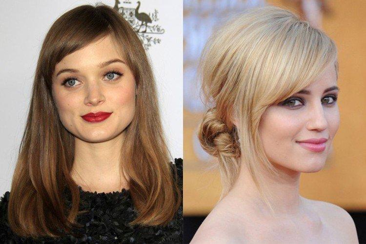 Séparation latérale - Coupes de cheveux pour femmes 2021 pour les cheveux moyens avec une frange