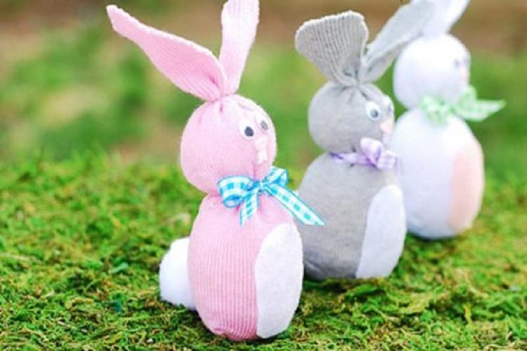 Chaussette lapin - Bricolage peluches