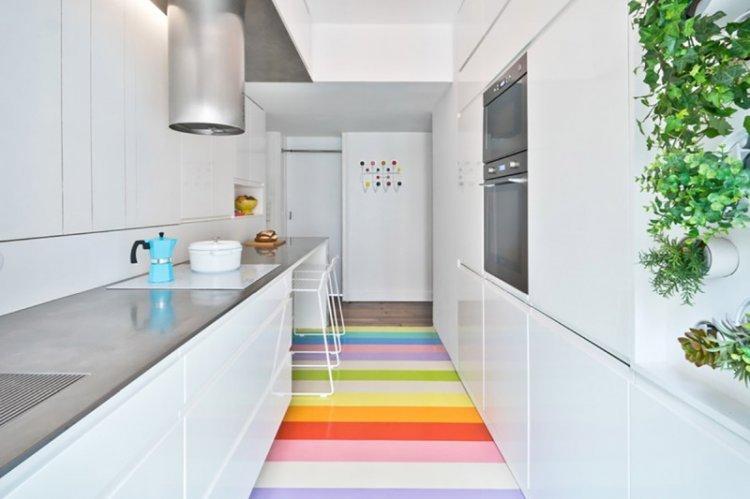 Sols 3D autonivelants dans la cuisine - photo