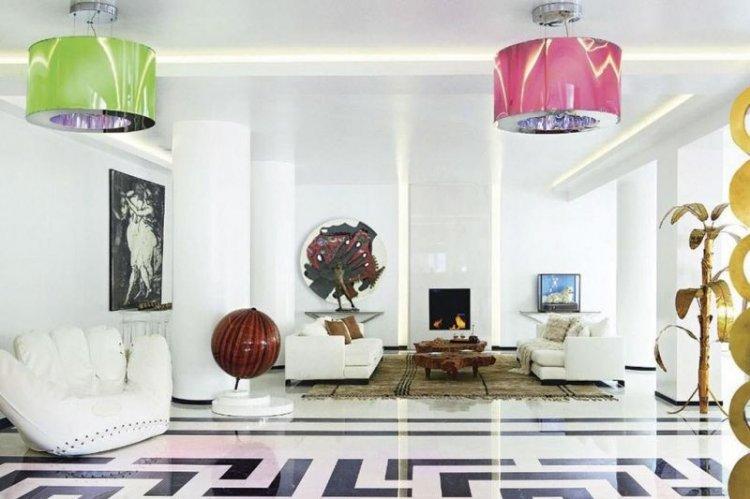 Sols 3D autonivelants dans le salon - photo