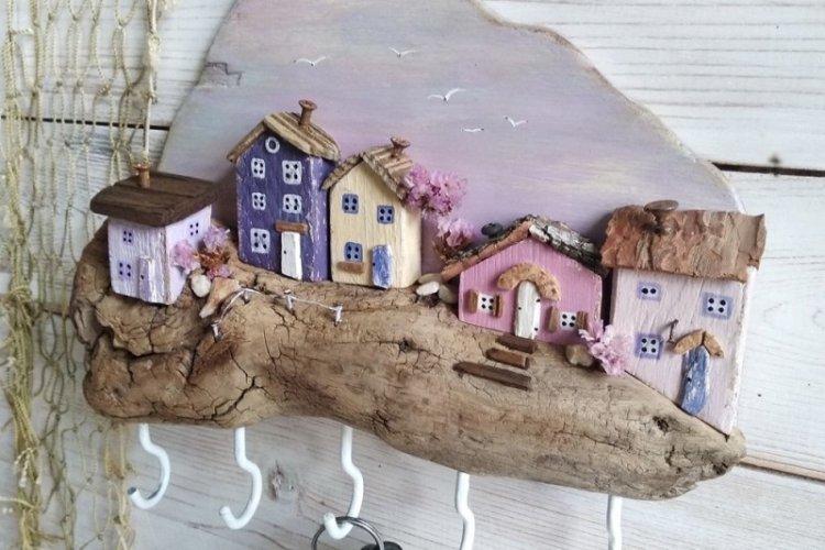 Porte-clés mural à faire soi-même pour le couloir - photo