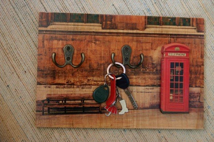 Porte-clés mural à faire soi-même pour le couloir - photo