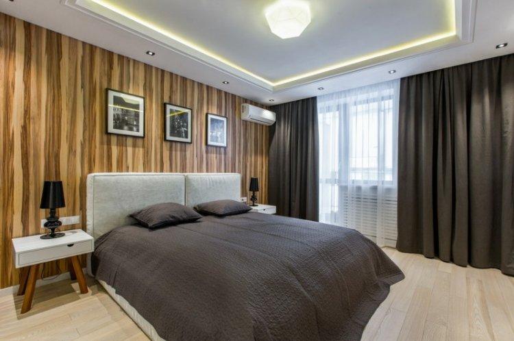 Plafonds tendus mats dans la chambre