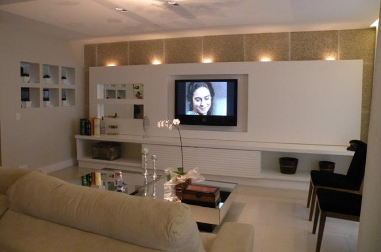 Niche en plaques de plâtre pour TV - photo