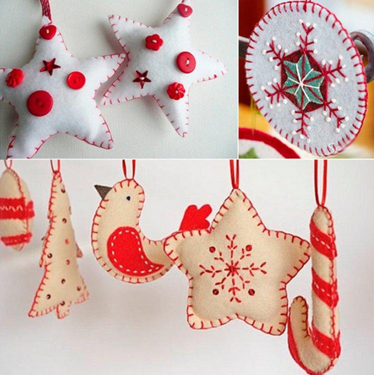 Jouets de sapin de Noël bricolage - photos et idées