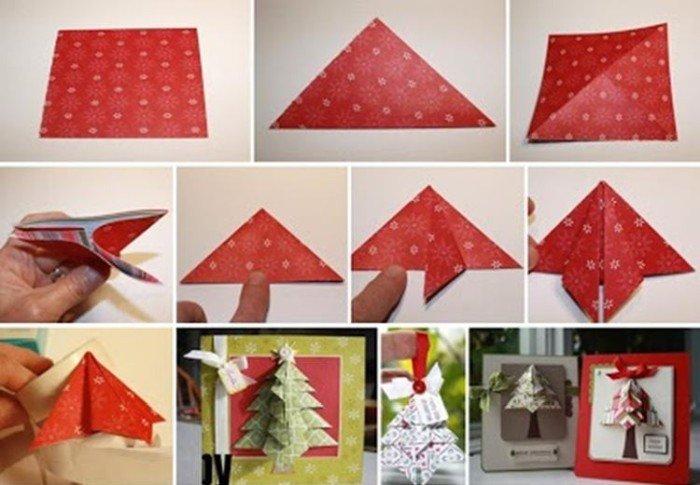 Carte de nouvel an volumétrique à faire soi-même