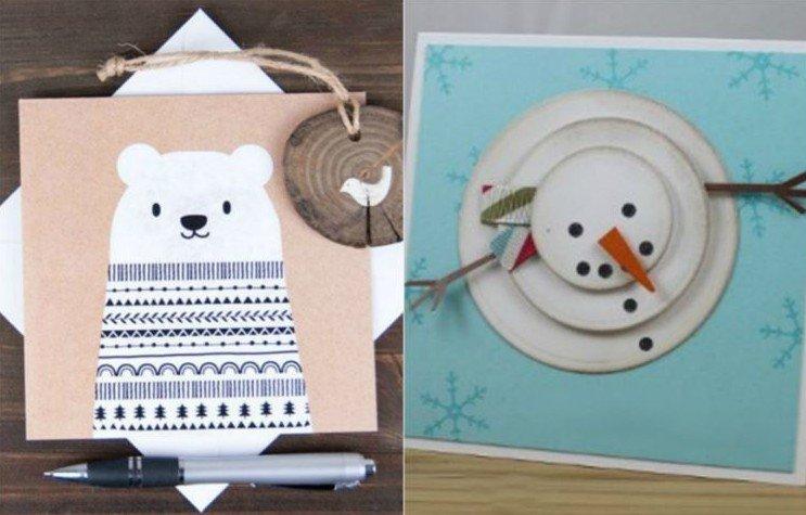 Cartes de Noël DIY - photos et idées