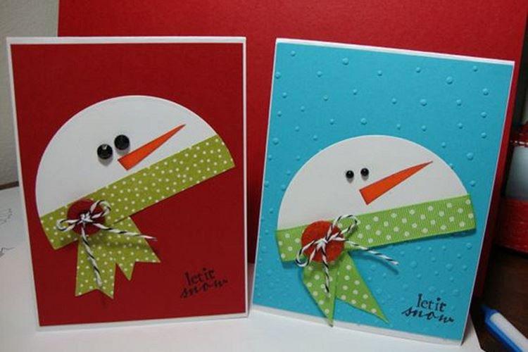 Cartes de Noël DIY - photos et idées