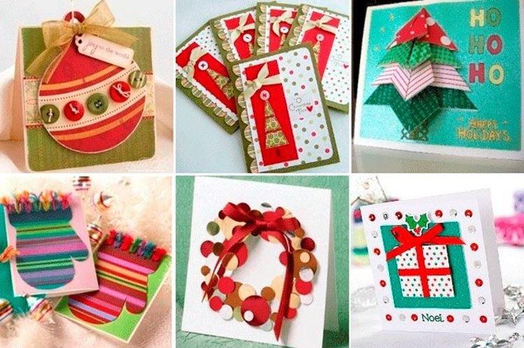 Cartes de Noël DIY - photos et idées