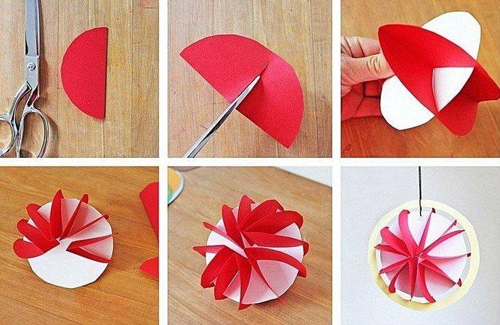 Boule de Noël - Bricolages de Noël en papier pour les enfants