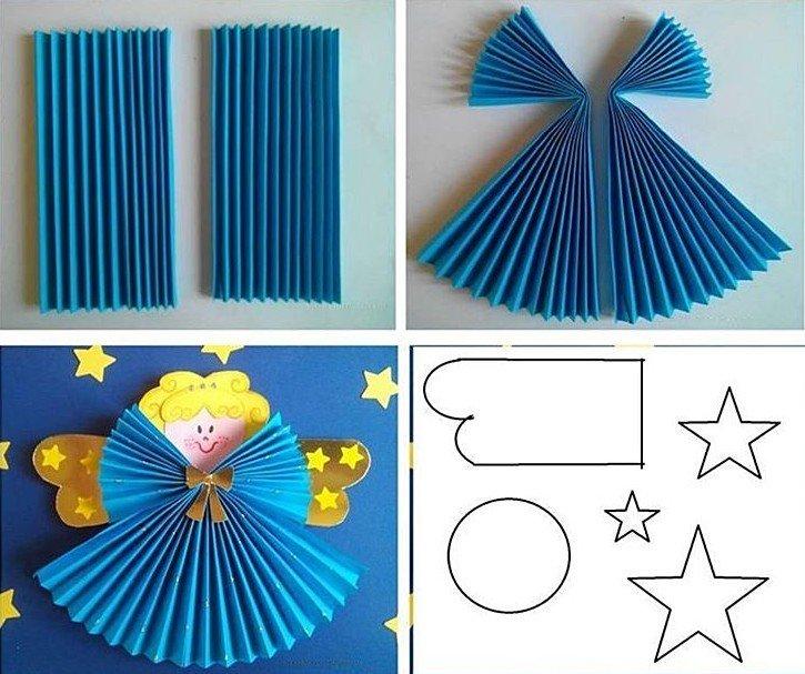 Ange de Noël - Artisanat en papier du Nouvel An pour les enfants